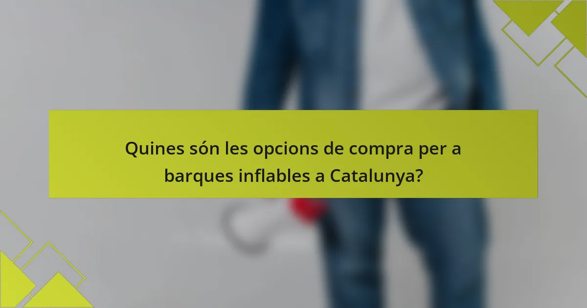 Quines són les opcions de compra per a barques inflables a Catalunya?